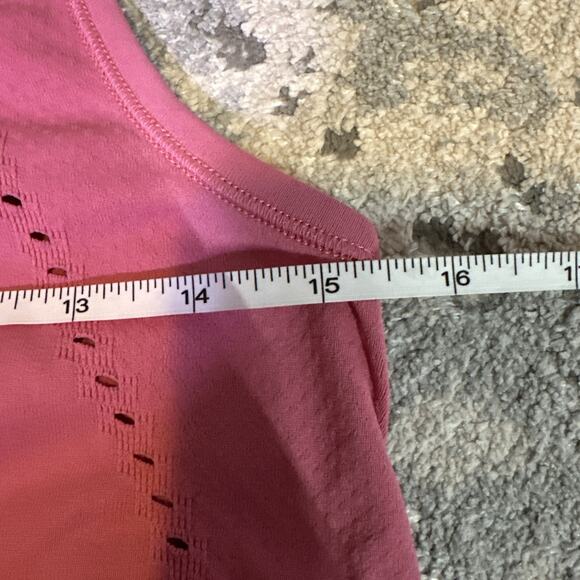 ATHLETA Foothill Split Back Tank Top XS Pink Workout Sleeveless High Neck - Picture 5 of 6